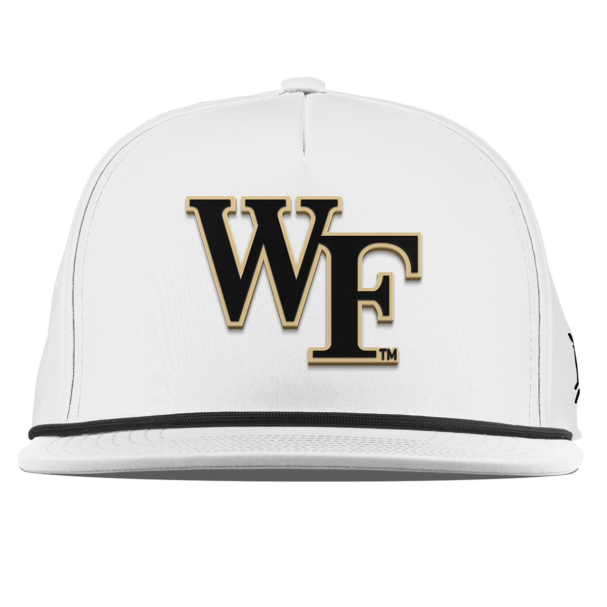 Wake Forest University "Wake Forest Block" Flat 5 Panel Rope White