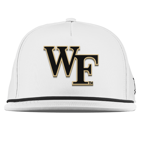 Wake Forest University "Wake Forest Block" Flat 5 Panel Rope White