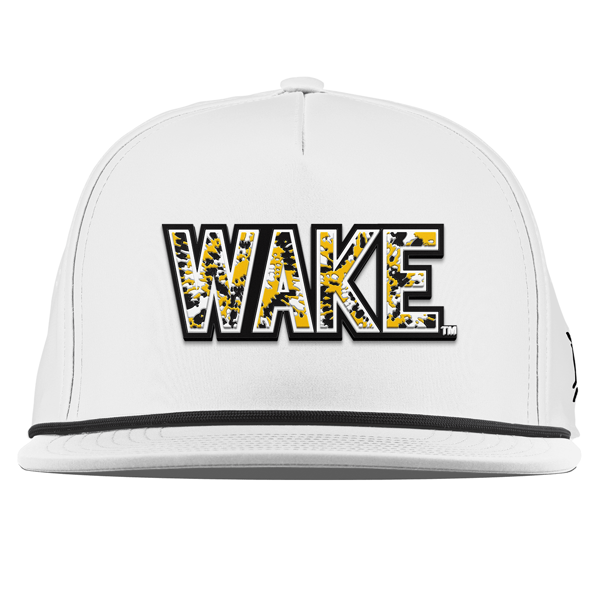 Wake Forest University "Wake Tie Dye" Flat 5 Panel Rope White