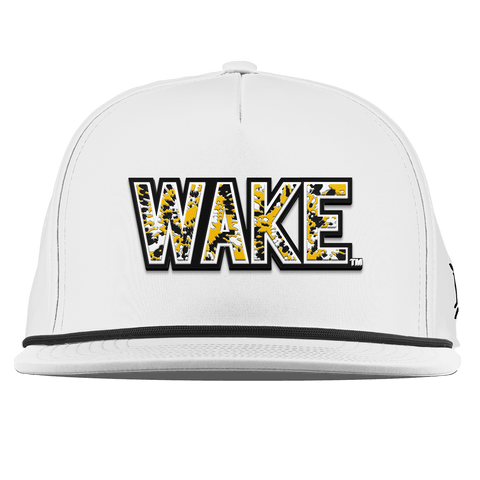 Wake Forest University "Wake Tie Dye" Flat 5 Panel Rope White