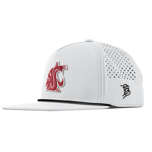 Washington State University "Washington State Team Logo" Flat 5 Panel Rope White