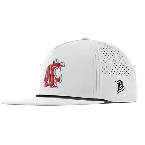 Washington State University "Washington State Team Logo" Flat 5 Panel Rope White