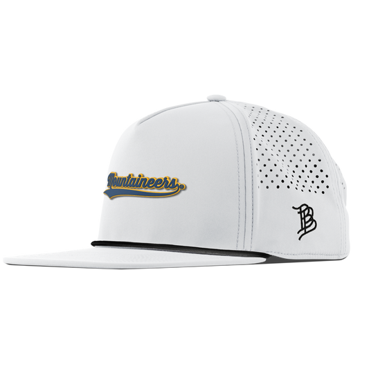West Virginia University "West Virginia Mountaineers Script" Flat 5 Panel Rope White