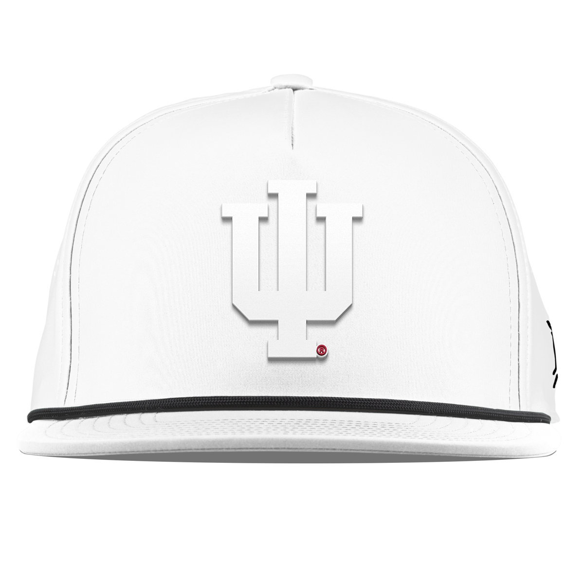 Indiana University "Whiteout Indiana Team Logo" Flat 5 Panel Rope White