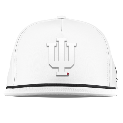 Indiana University "Whiteout Indiana Team Logo" Flat 5 Panel Rope White