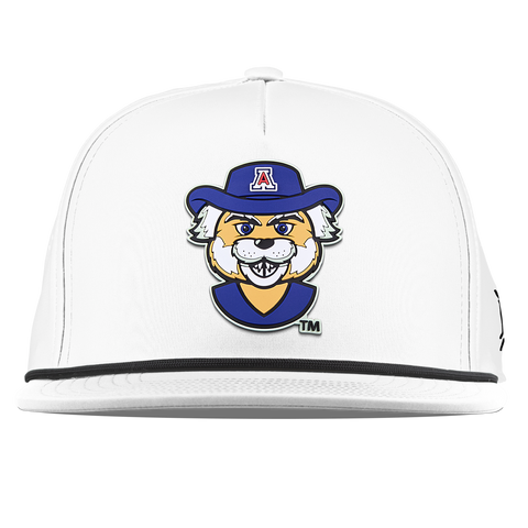 University of Arizona "Wilbur The Wildcat" Flat 5 Panel Rope White
