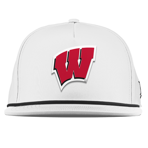 University of Wisconsin "Wisconsin Team Logo" Flat 5 Panel Rope White