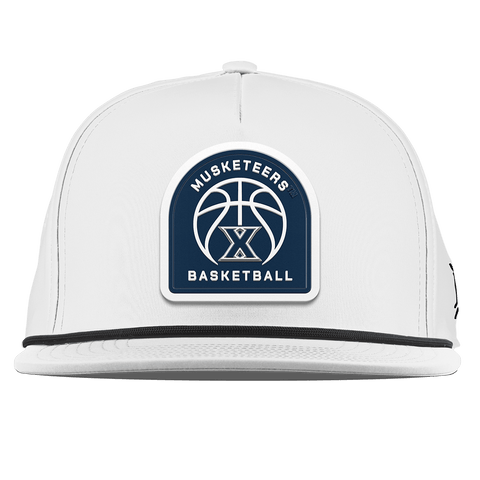 Xavier University "Xavier Basketball" Flat 5 Panel Rope White