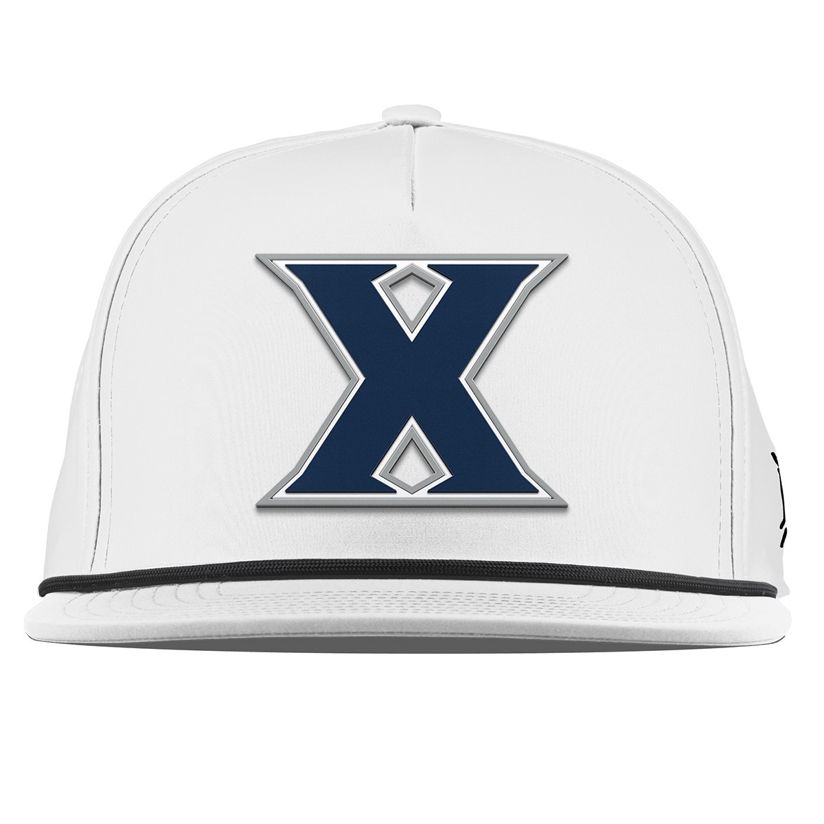 Xavier University "Xavier Block" Flat 5 Panel Rope White