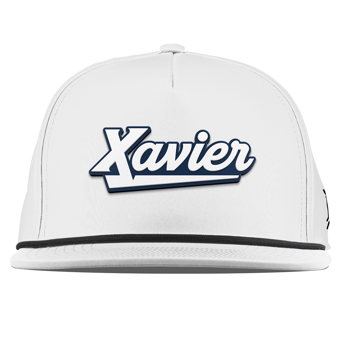 Xavier University "Xavier Script" Flat 5 Panel Rope White