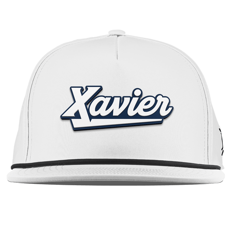 Xavier University "Xavier Script" Flat 5 Panel Rope White
