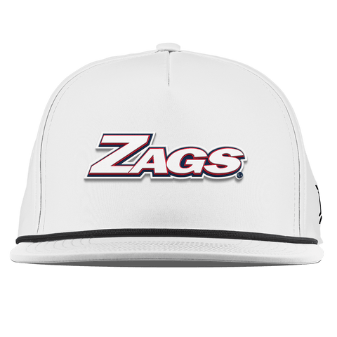 Gonzaga University "Zags Block" Flat 5 Panel Rope White