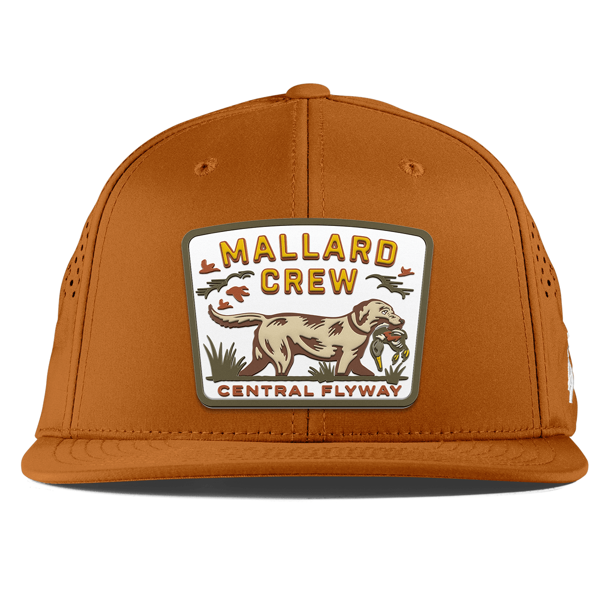 Mallard Crew Flat Performance Burnt Orange
