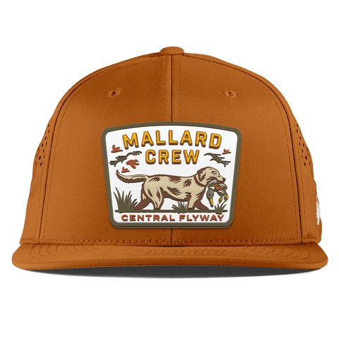 Mallard Crew Flat Performance Burnt Orange