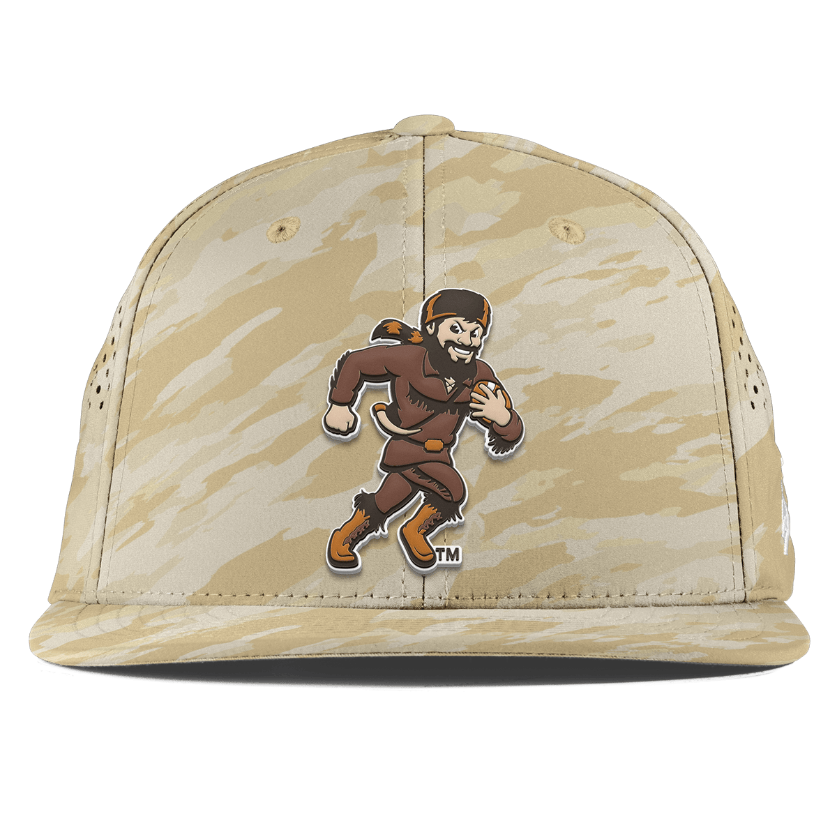 West Virginia University "WVU Mountaineer Football Logo" Flat Performance Desert Camo