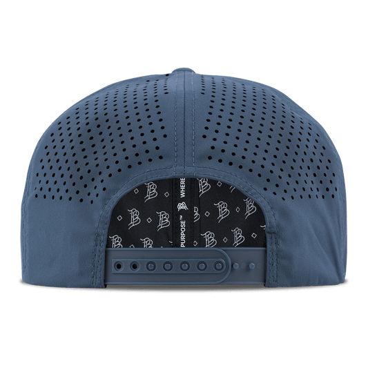University of Michigan "Wolverbear" Flat Performance Back Navy