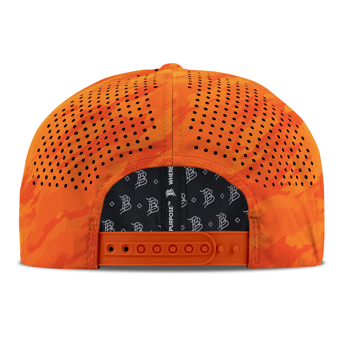 Bare Flat Performance Back Blaze Orange Camo
