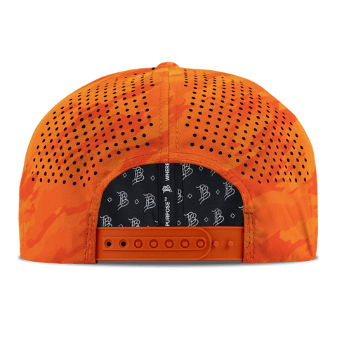 Bare Flat Performance Back Blaze Orange Camo