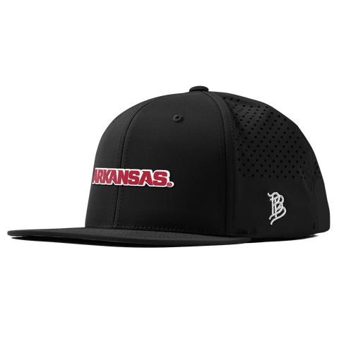 University of Arkansas "Arkansas Block" Flat Performance Black