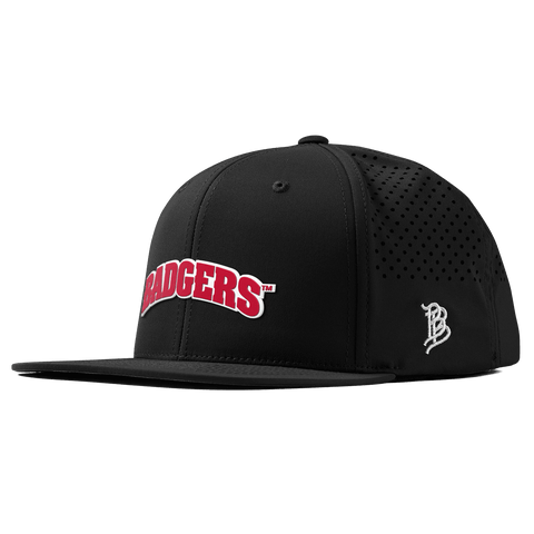 University of Wisconsin "Badgers Block" Flat Performance Black