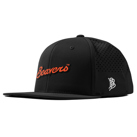 Oregon State University "Beavers Script" Flat Performance Black