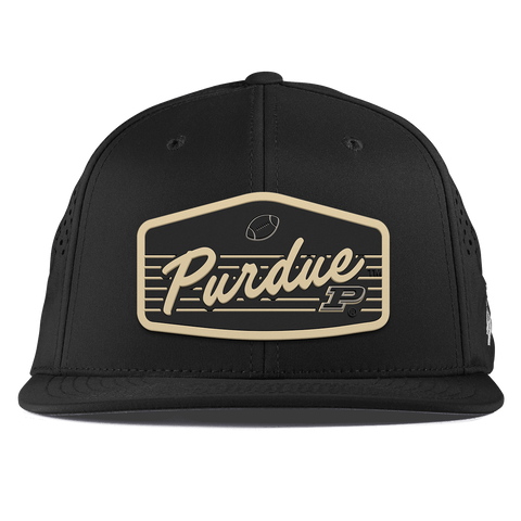 Purdue University "Boilermakers Football" Flat Performance Black