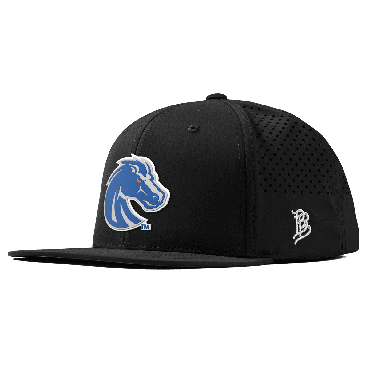 Boise State University "Boise State Broncos Gray" Flat Performance Black