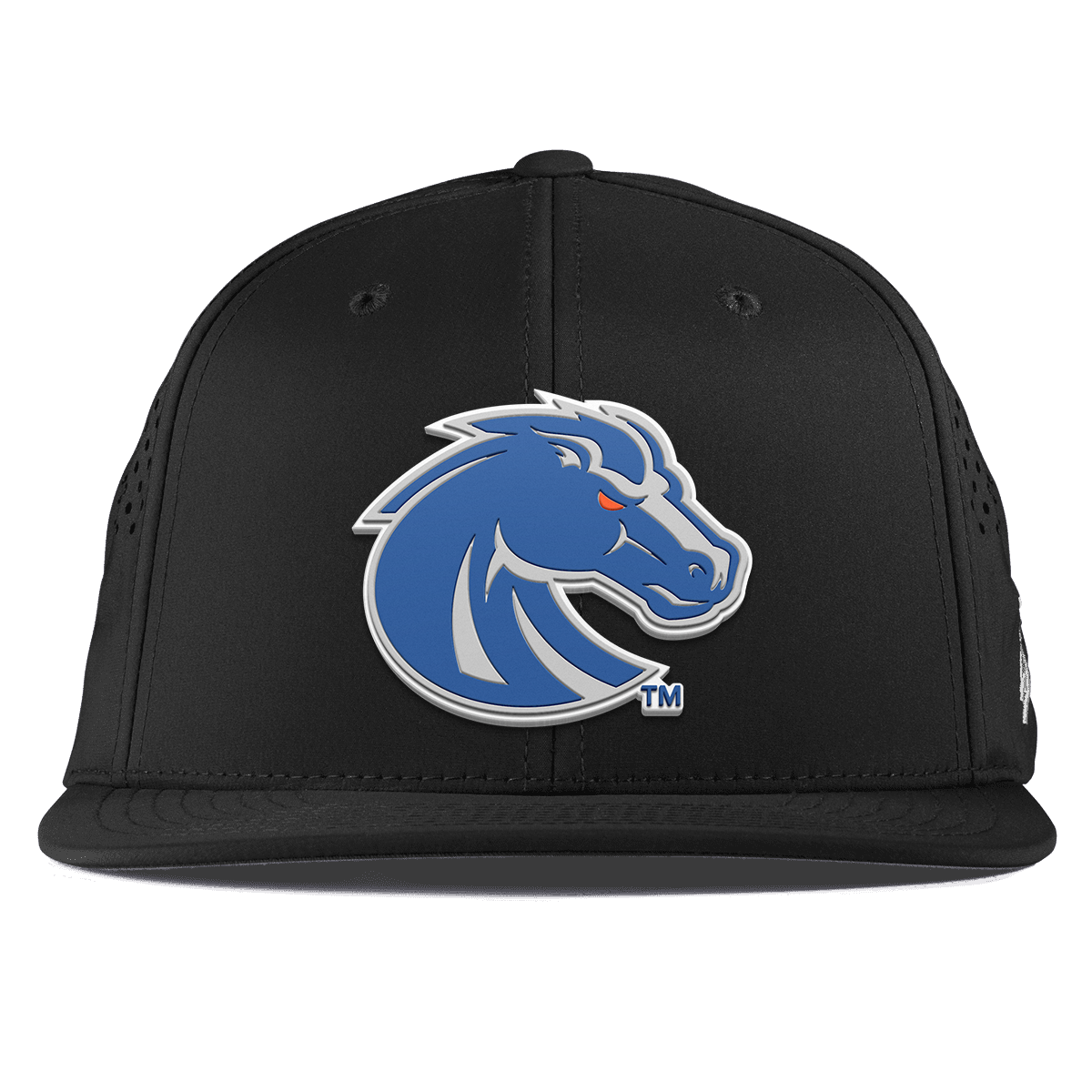 Boise State University "Boise State Broncos Gray" Flat Performance Black