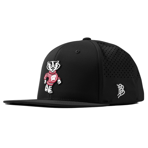 University of Wisconsin "Bucky Badger" Flat Performance Black