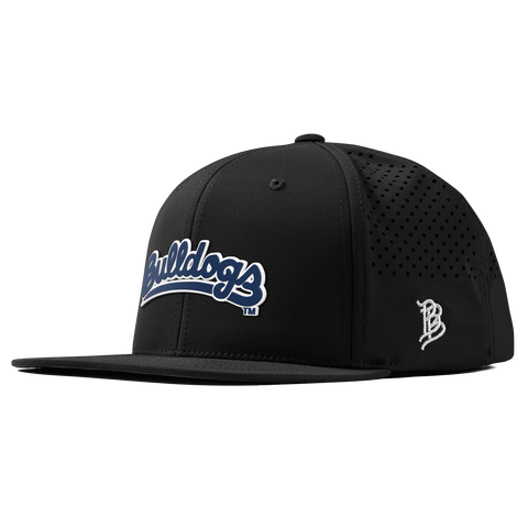 Fresno State University "Bulldogs Script Navy" Flat Performance Black