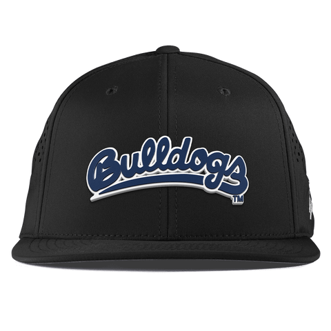 Fresno State University "Bulldogs Script Navy" Flat Performance Black