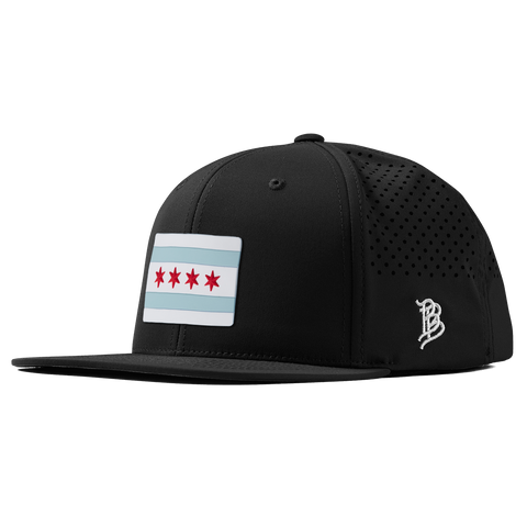 Chicago Flag Flat Performance Black