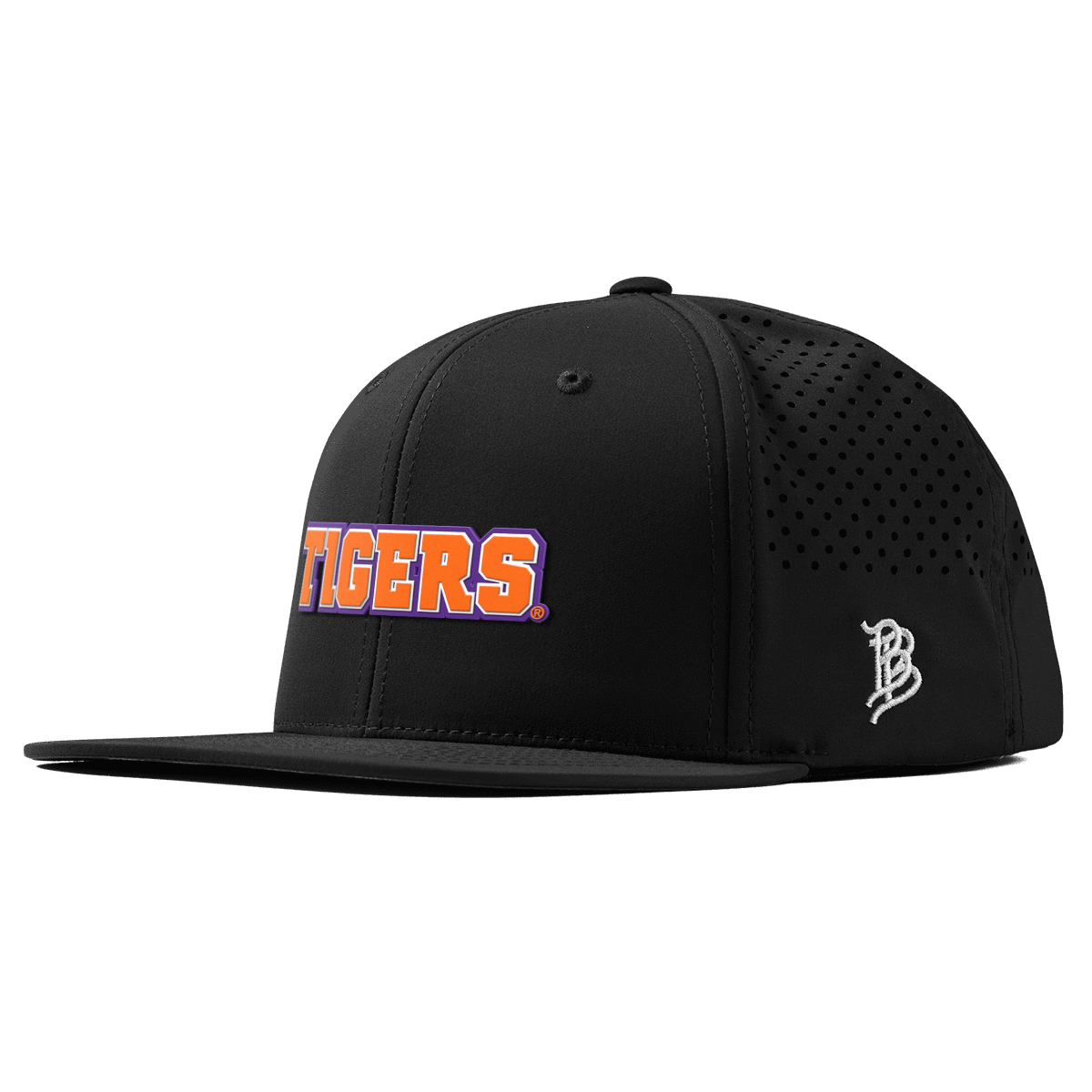 Clemson University "Clemson Tigers Block" Flat Performance Black