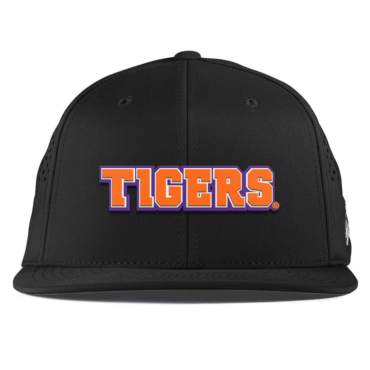 Clemson University "Clemson Tigers Block" Flat Performance Black
