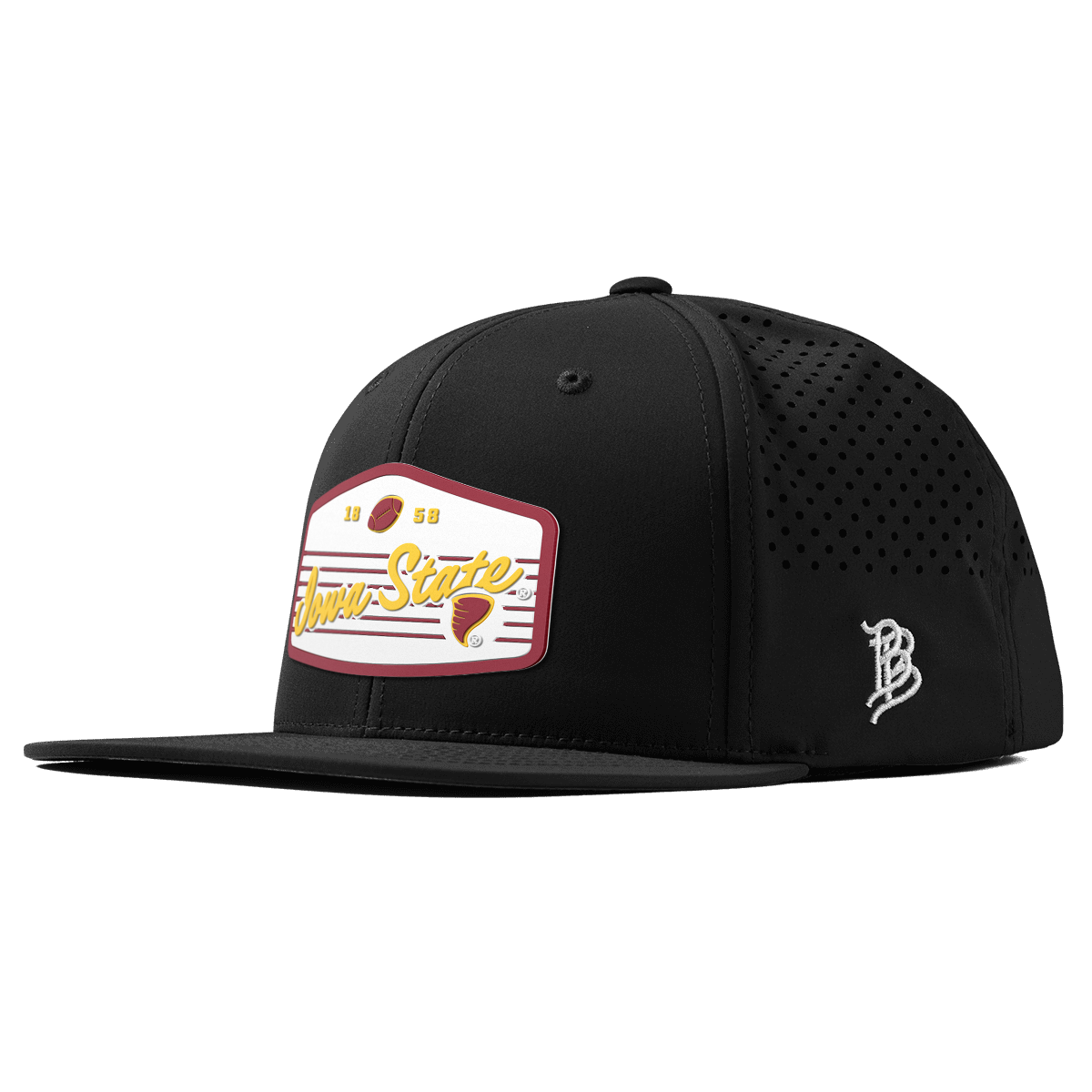 Iowa State University "Cyclones Football" Flat Performance Black