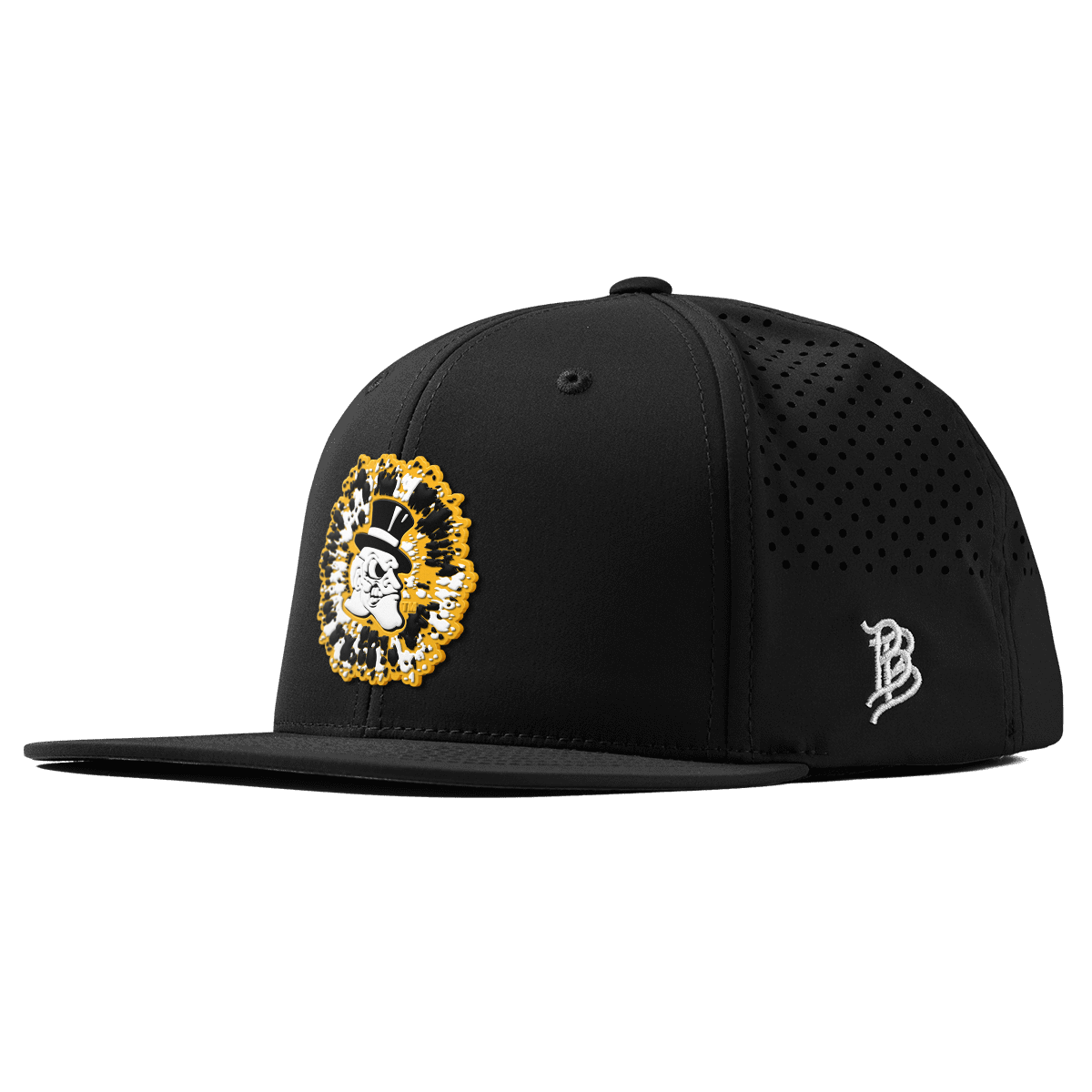 Wake Forest University "Deacons Tie Dye" Flat Performance Black