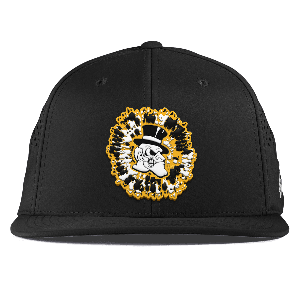 Wake Forest University "Deacons Tie Dye" Flat Performance Black