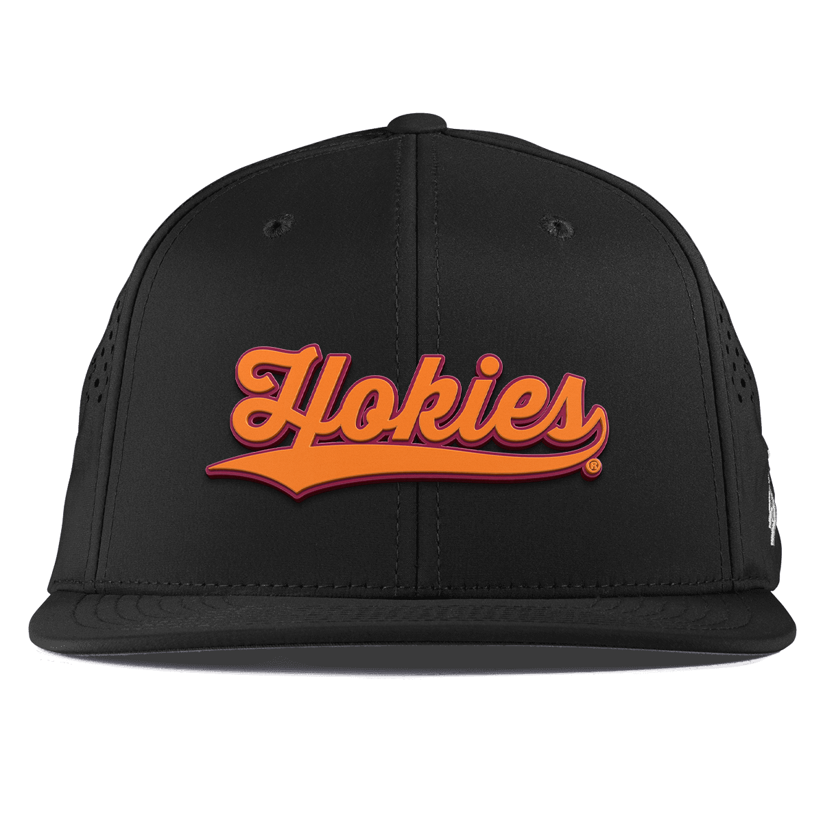 Virginia Tech University "Hokies Script" Flat Performance Black