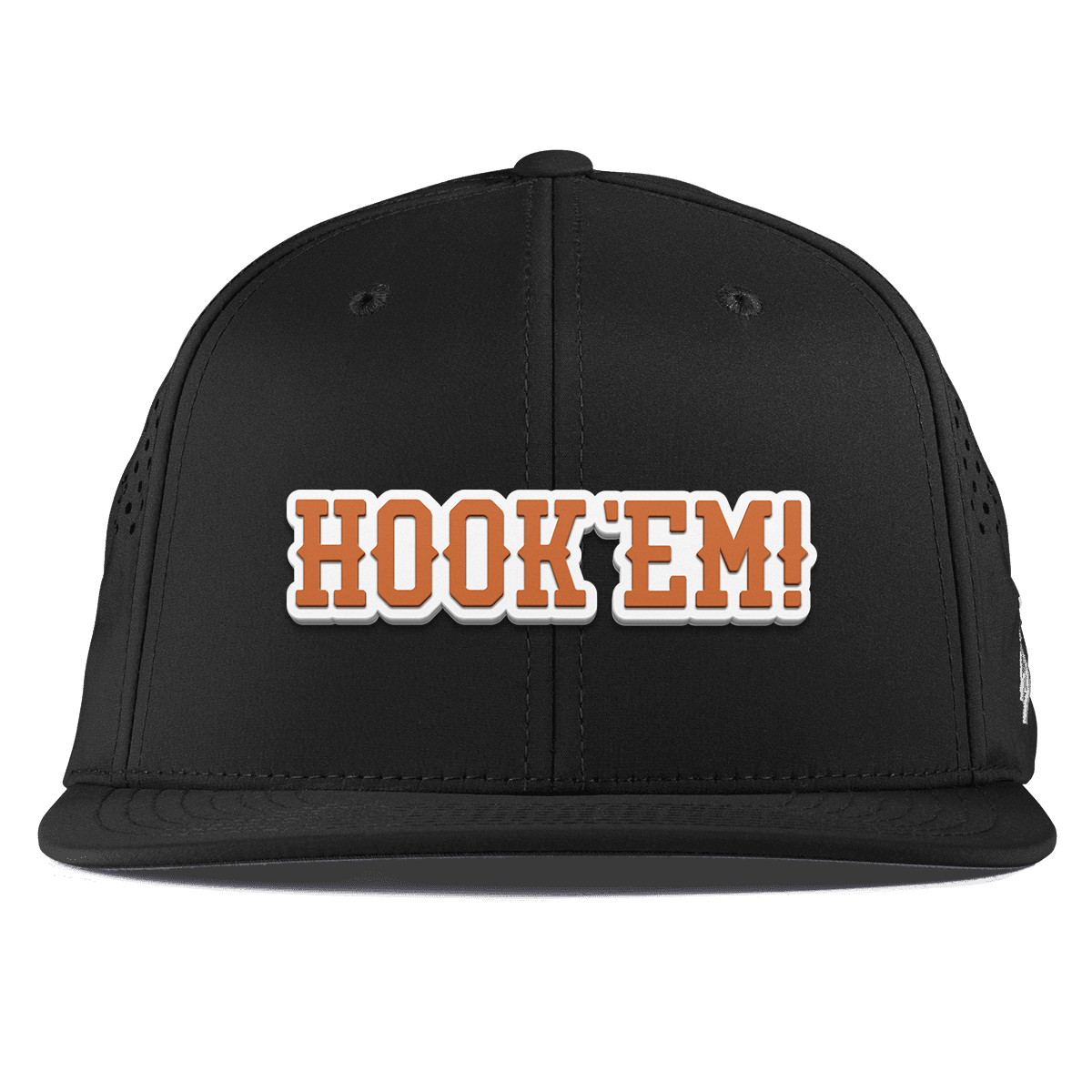 University of Texas "Hook'Em Horns" Flat Performance Black