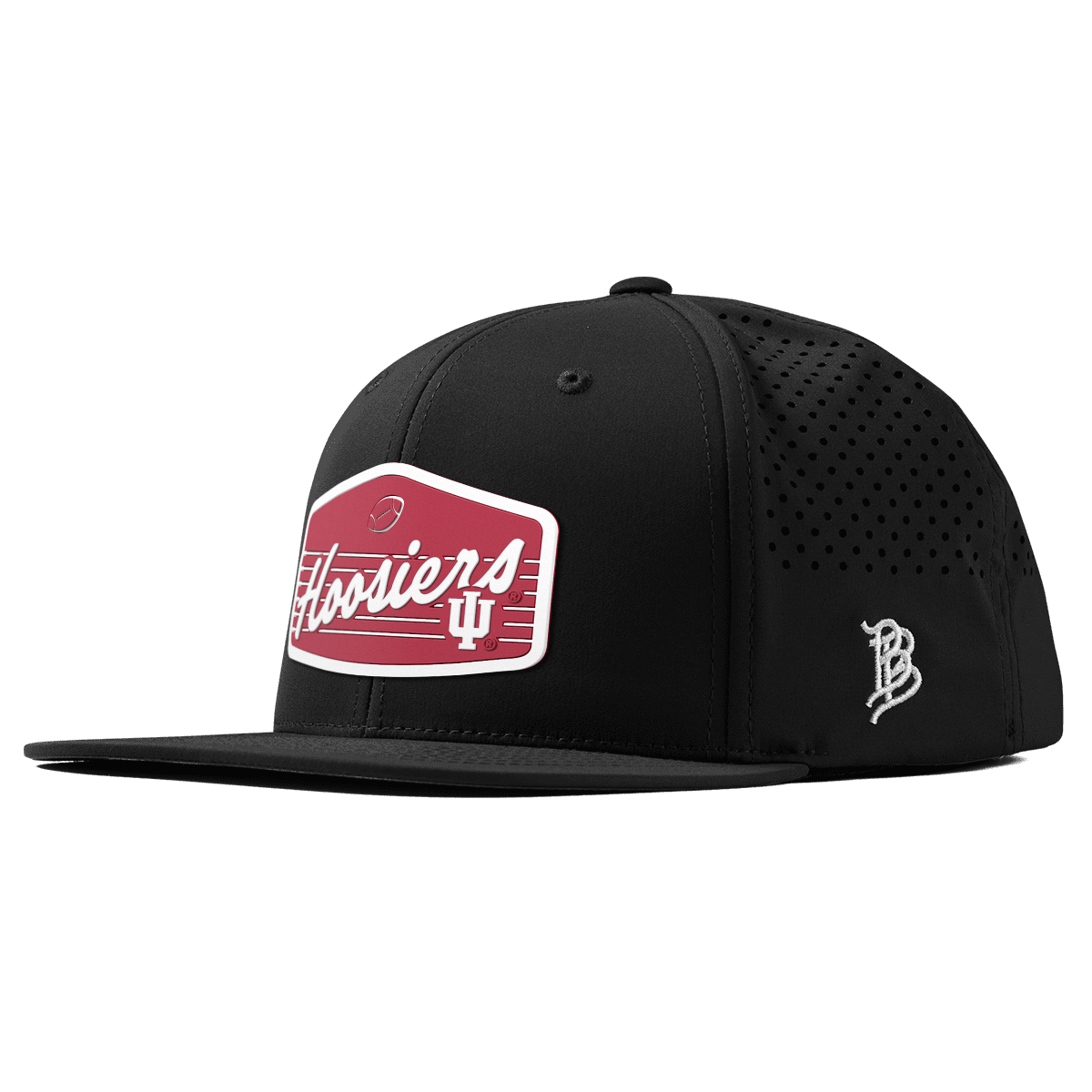 Indiana University "Hoosiers Football" Flat Performance Black