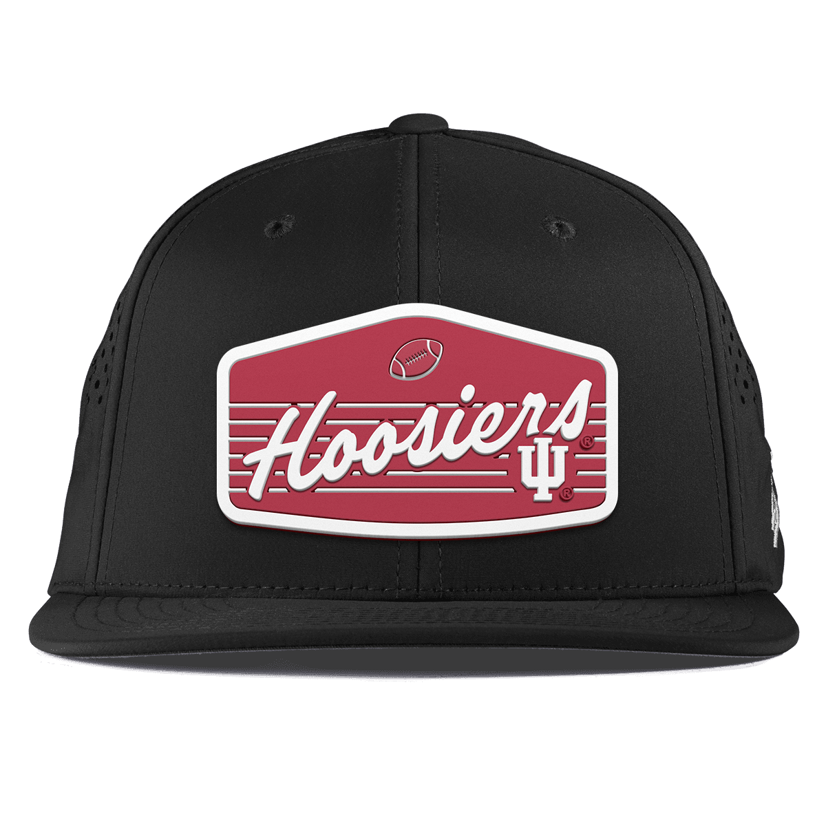 Indiana University "Hoosiers Football" Flat Performance Black
