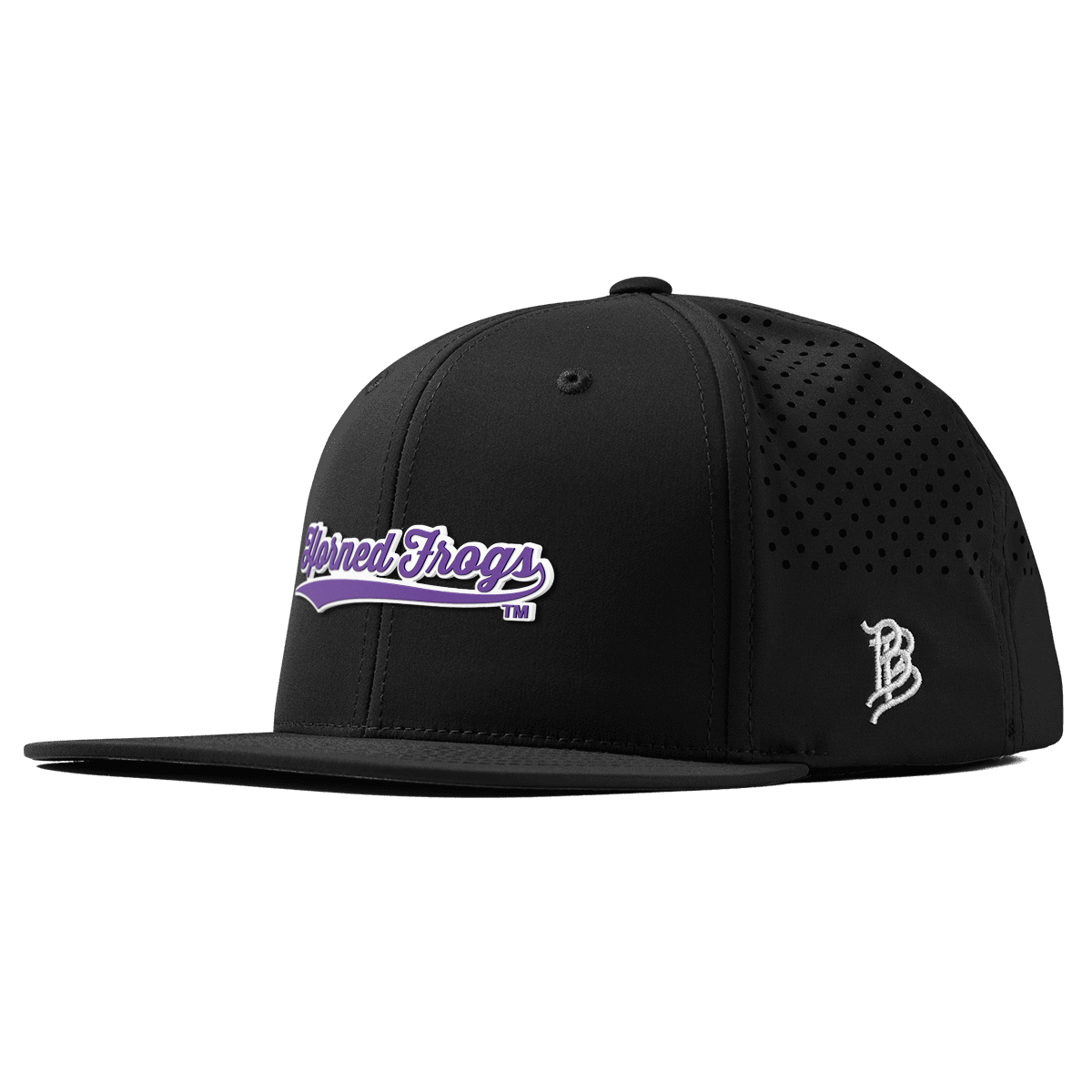 Texas Christian University "TCU Horned Frogs Scripts" Flat Performance Black