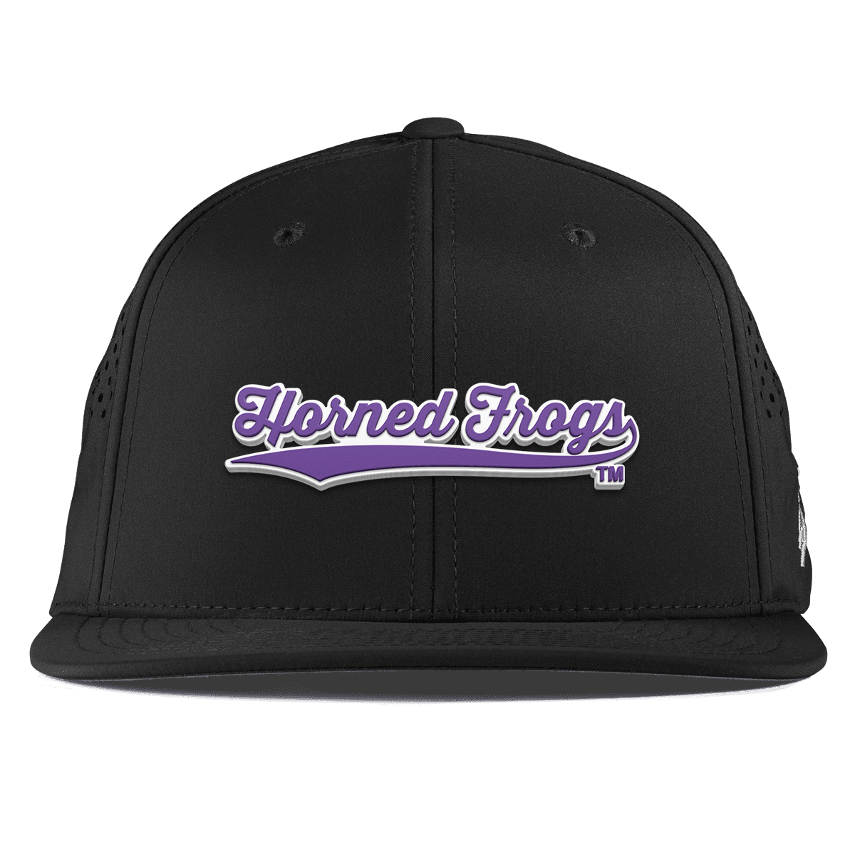 Texas Christian University "TCU Horned Frogs Scripts" Flat Performance Black