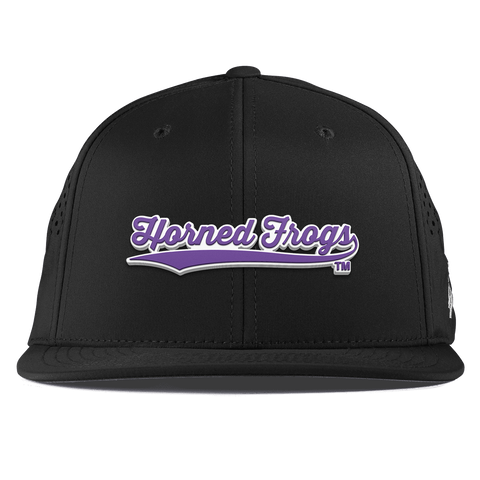 Texas Christian University "TCU Horned Frogs Scripts" Flat Performance Black