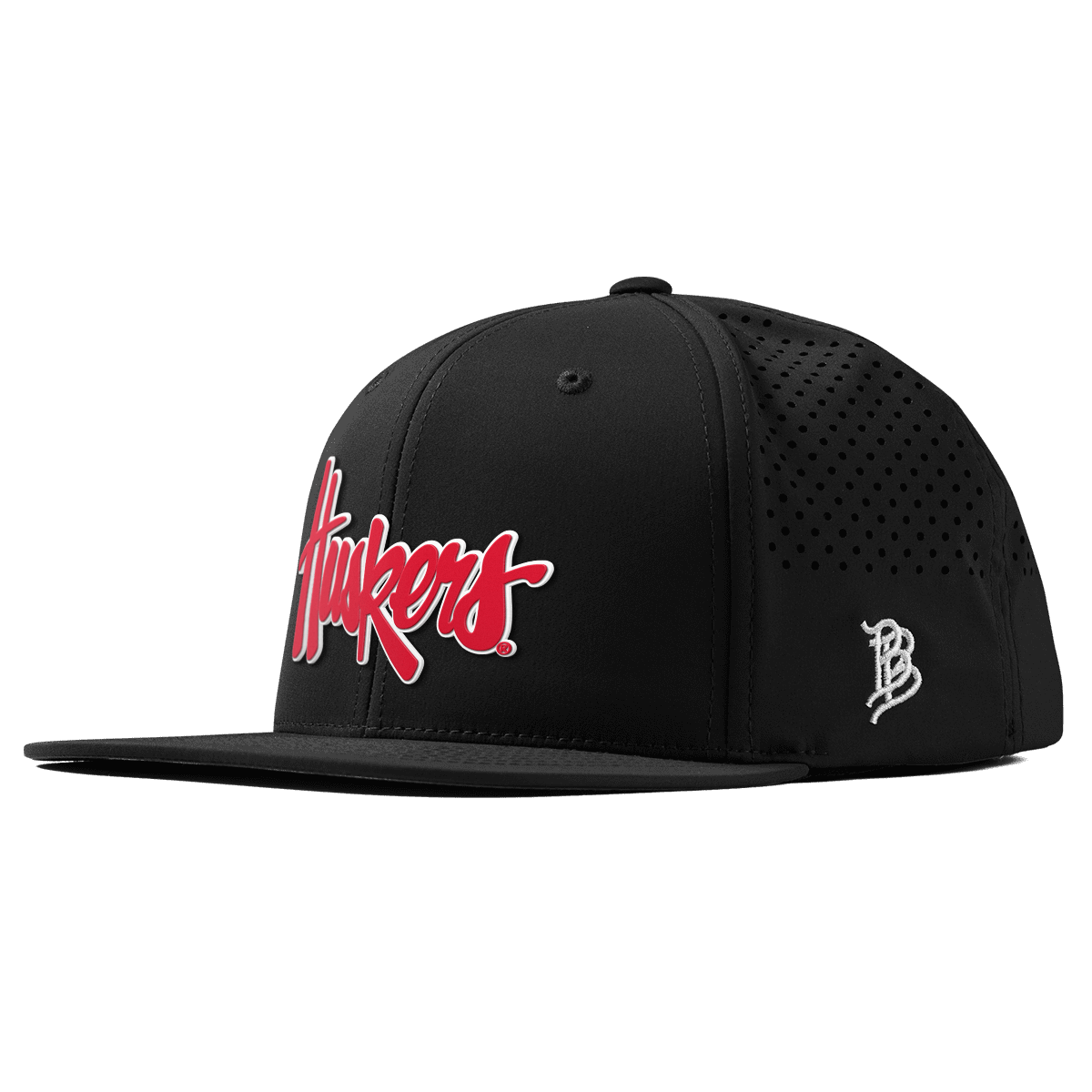 University of Nebraska "Huskers Script" Flat Performance Black