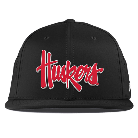 University of Nebraska "Huskers Script" Flat Performance Black