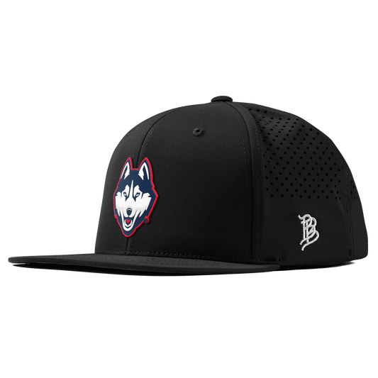 University of Connecticut "Huskies Mascot" Flat Performance Black