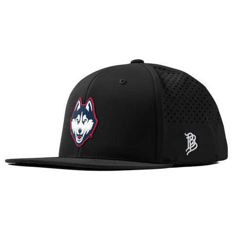 University of Connecticut "Huskies Mascot" Flat Performance Black