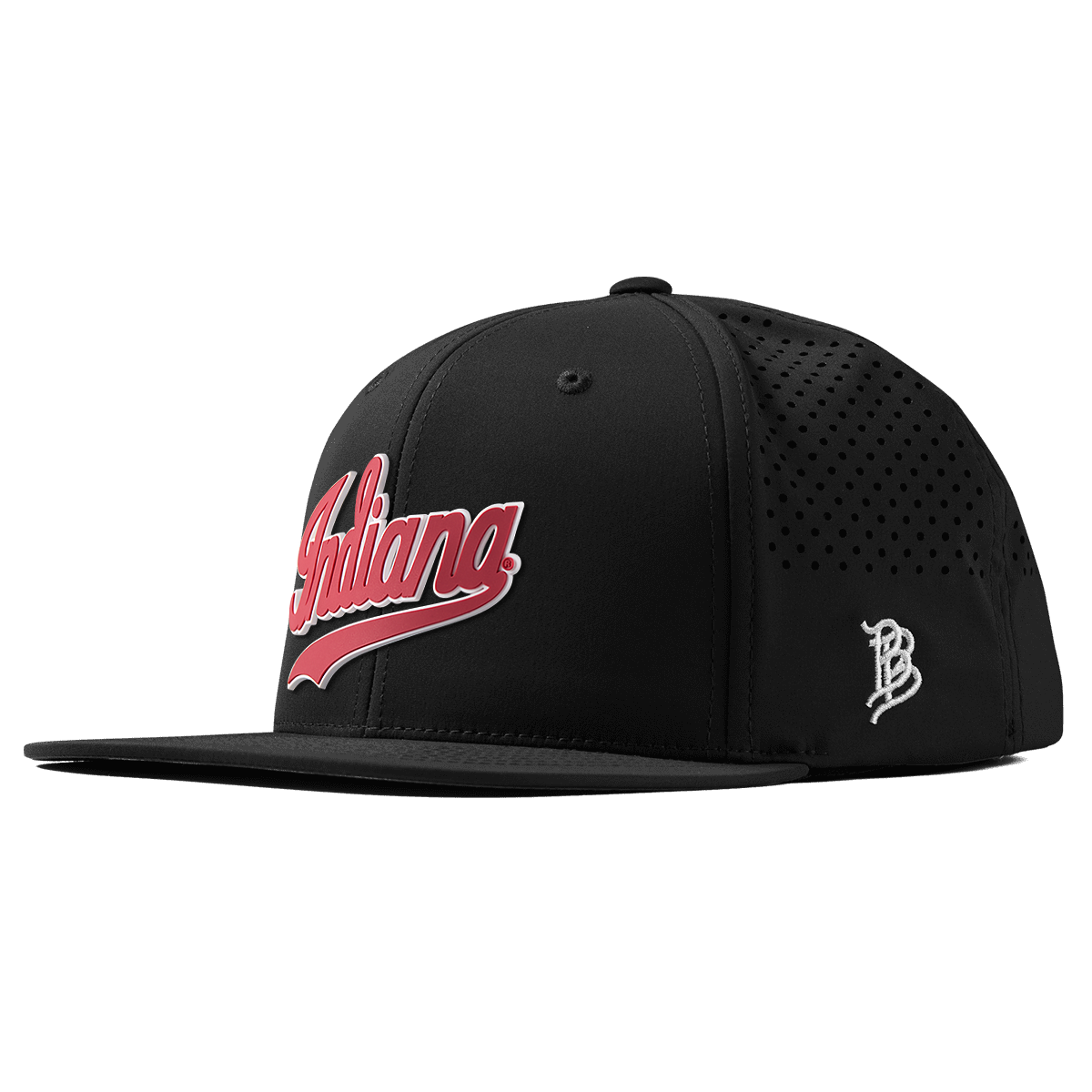 Indiana University "Indiana Script" Flat Performance Black 