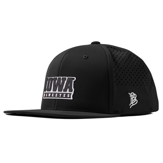 University of Iowa "Iowa Hawkeyes Block" Flat Performance Black